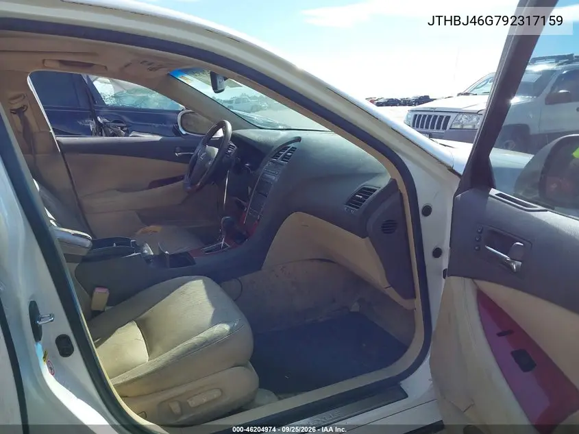 2009 LEXUS ES VIN JTHBJ46G792317159 — фото 5