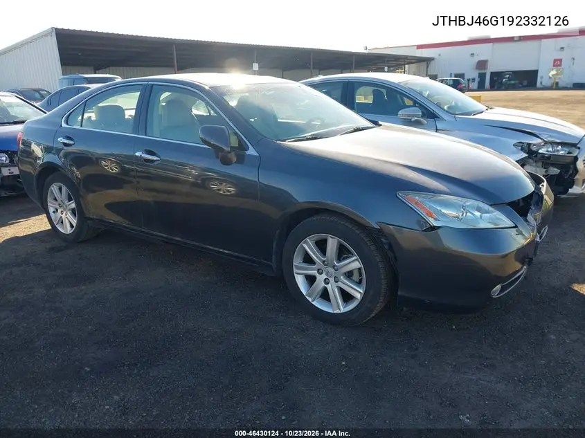 LEXUS ES 2009, VIN JTHBJ46G192332126