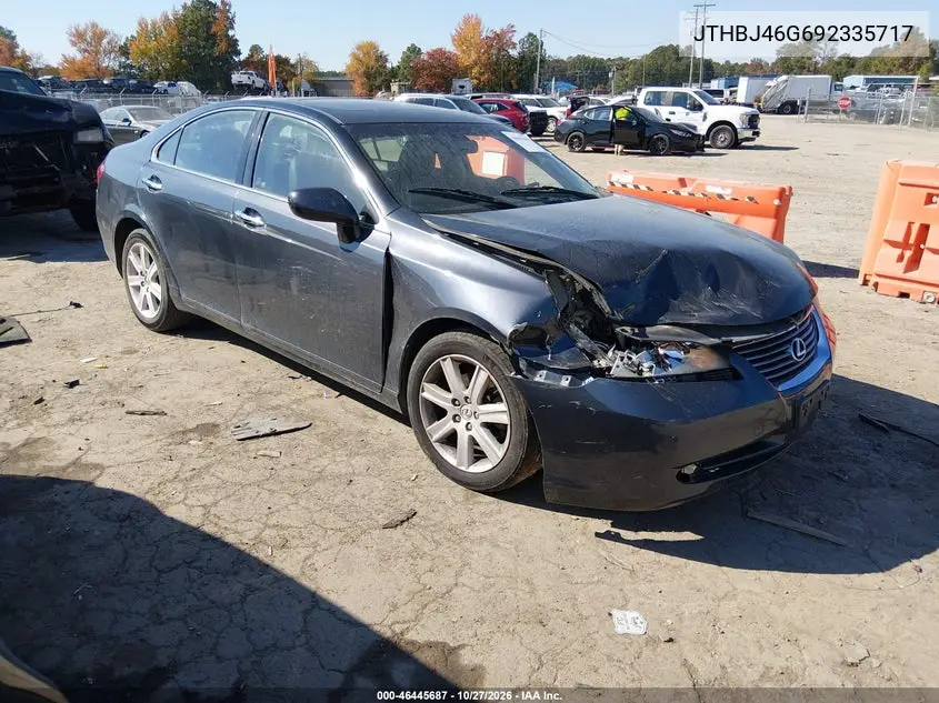 LEXUS ES 2009, VIN JTHBJ46G692335717