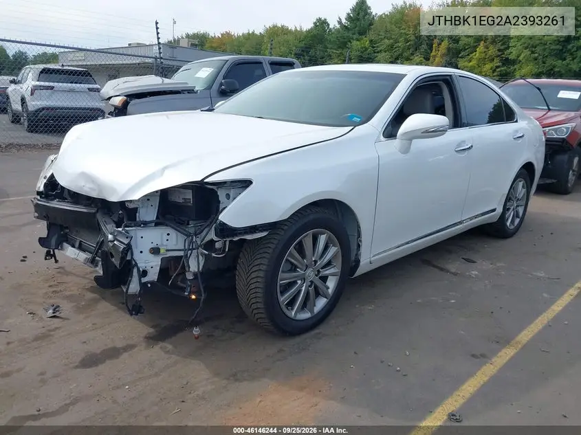 2010 LEXUS ES VIN JTHBK1EG2A2393261 — фото 2