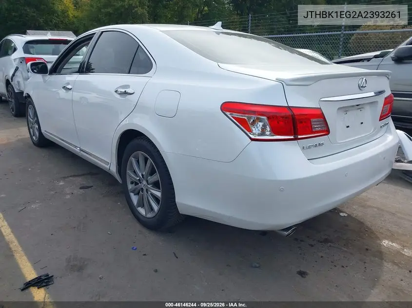 2010 LEXUS ES VIN JTHBK1EG2A2393261 — фото 3