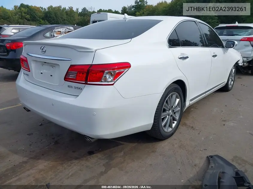 2010 LEXUS ES VIN JTHBK1EG2A2393261 — фото 4