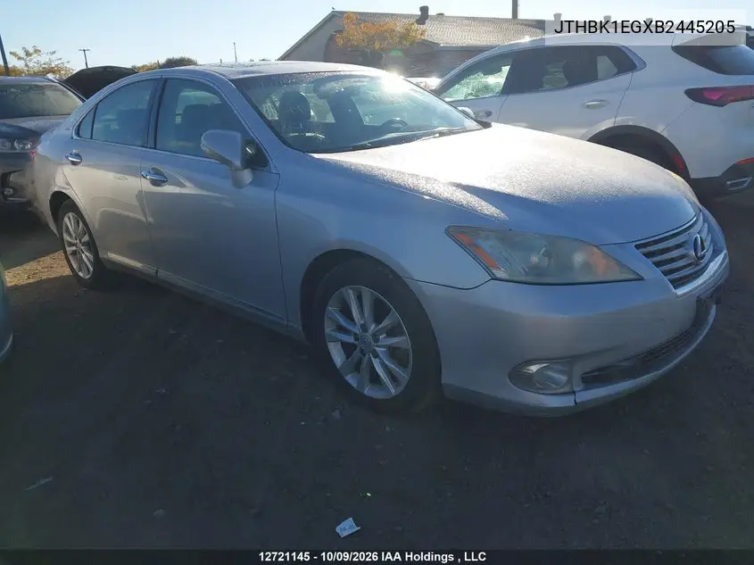 LEXUS ES 2011, VIN JTHBK1EGXB2445205