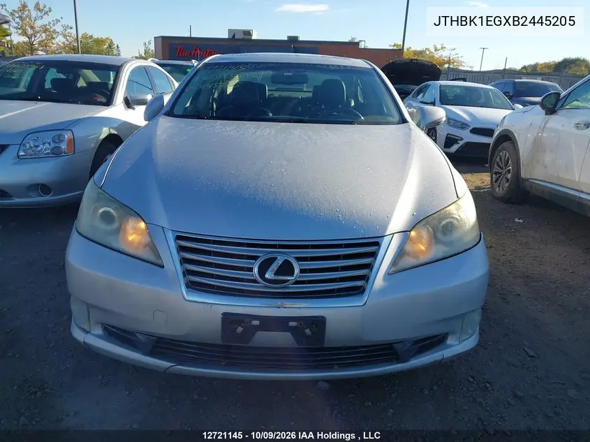 2011 LEXUS ES VIN JTHBK1EGXB2445205 — фото 12
