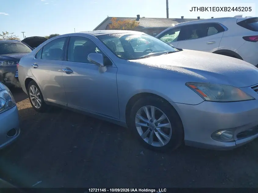 2011 LEXUS ES VIN JTHBK1EGXB2445205 — фото 13