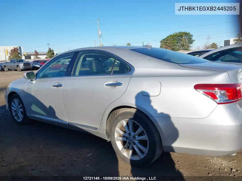 2011 LEXUS ES VIN JTHBK1EGXB2445205 — фото 14