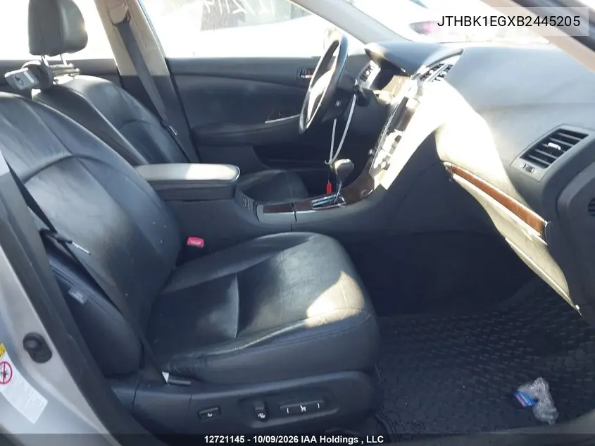 2011 LEXUS ES VIN JTHBK1EGXB2445205 — фото 5