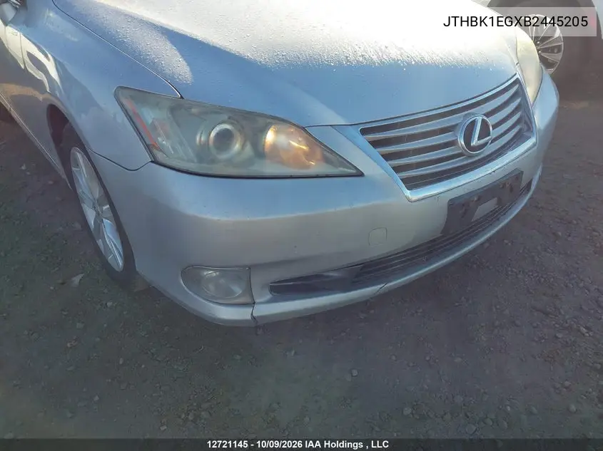 2011 LEXUS ES VIN JTHBK1EGXB2445205 — фото 6