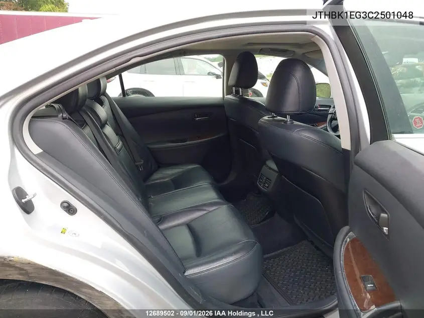 2012 LEXUS ES VIN JTHBK1EG3C2501048 — фото 8