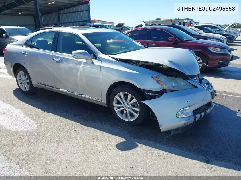 LEXUS ES 2012, VIN JTHBK1EG9C2495658