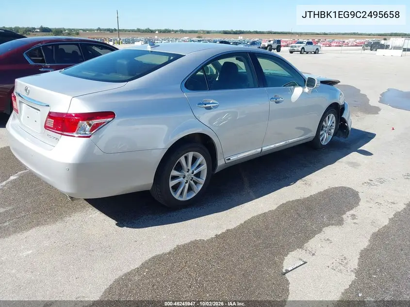 2012 LEXUS ES VIN JTHBK1EG9C2495658 — фото 4