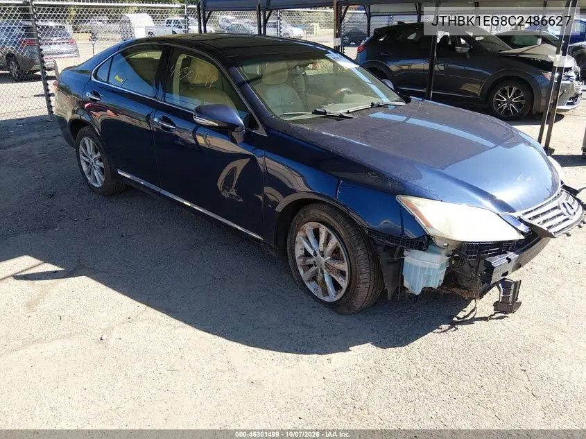 LEXUS ES 2012, VIN JTHBK1EG8C2486627