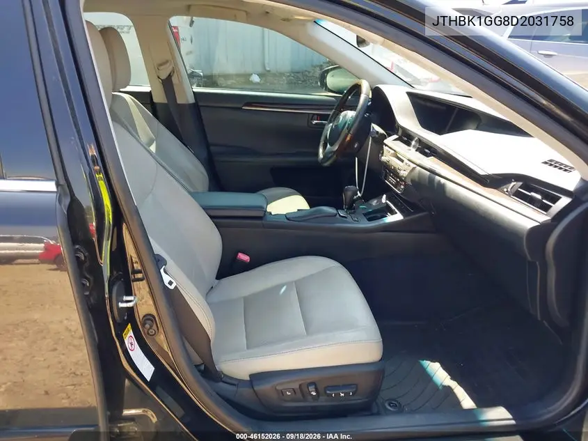 2013 LEXUS ES VIN JTHBK1GG8D2031758 — фото 5