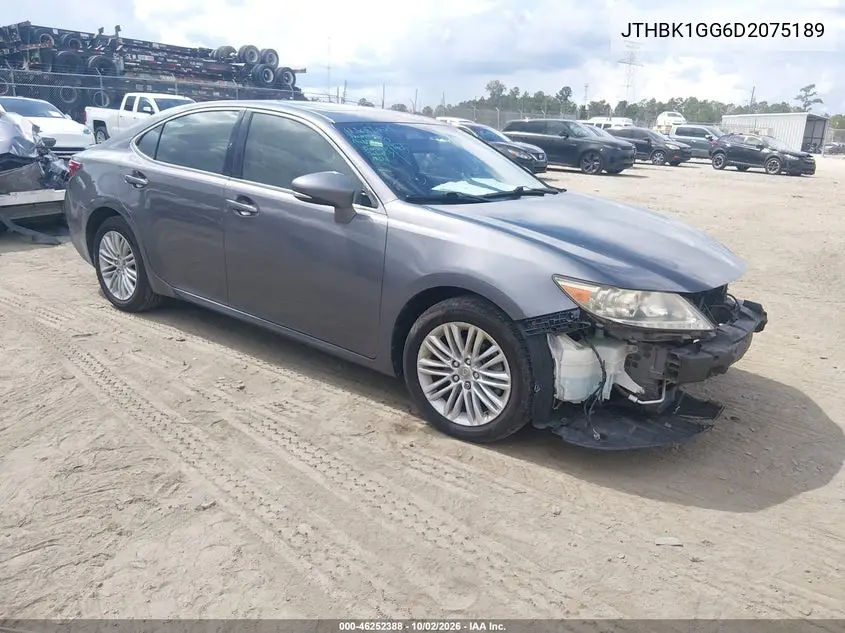 LEXUS ES 2013, VIN JTHBK1GG6D2075189