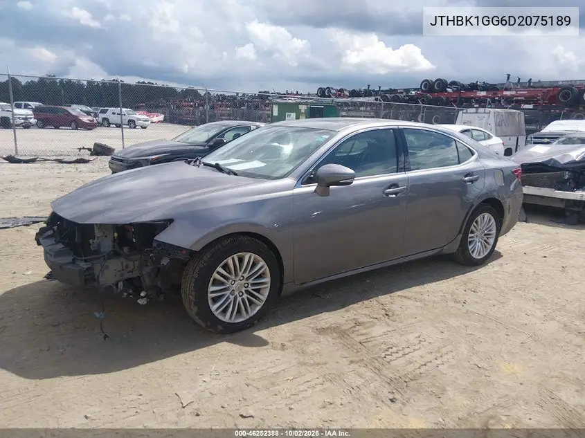 2013 LEXUS ES VIN JTHBK1GG6D2075189 — фото 2