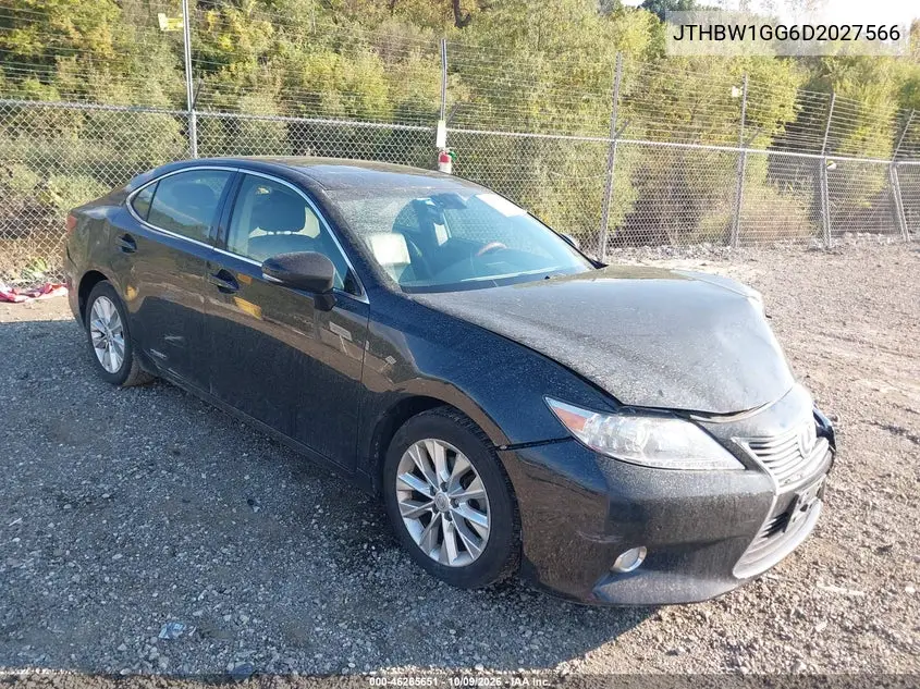 LEXUS ES 2013, VIN JTHBW1GG6D2027566