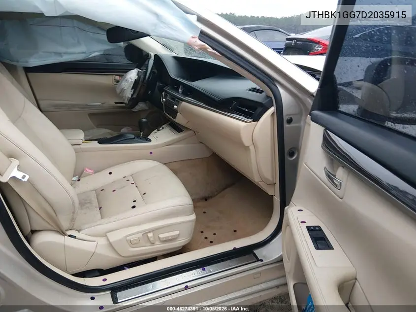 2013 LEXUS ES VIN JTHBK1GG7D2035915 — фото 5