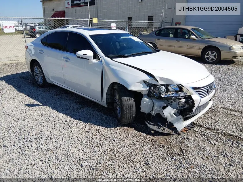 LEXUS ES 2013, VIN JTHBK1GG9D2004505