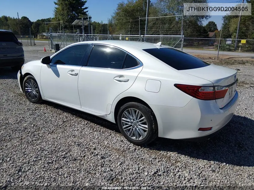 2013 LEXUS ES VIN JTHBK1GG9D2004505 — фото 3
