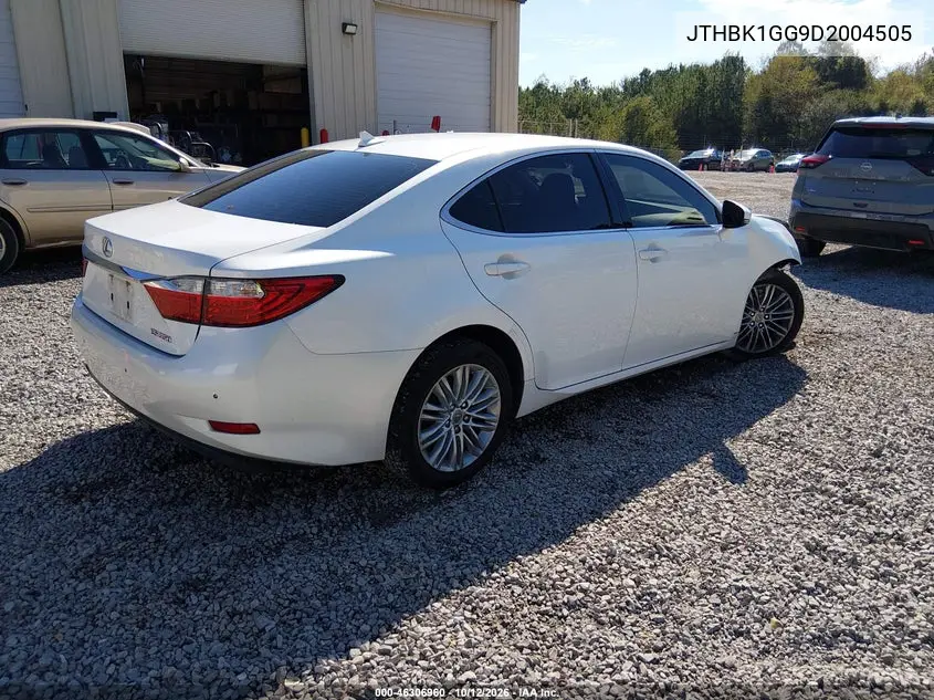 2013 LEXUS ES VIN JTHBK1GG9D2004505 — фото 4