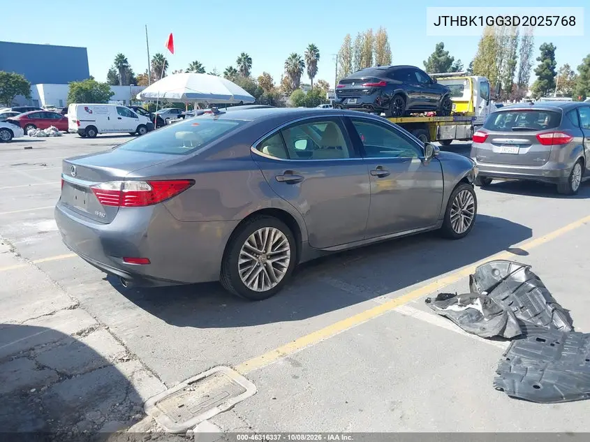 2013 LEXUS ES VIN JTHBK1GG3D2025768 — фото 4
