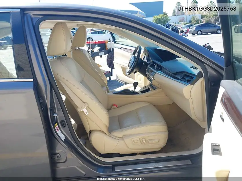 2013 LEXUS ES VIN JTHBK1GG3D2025768 — фото 5