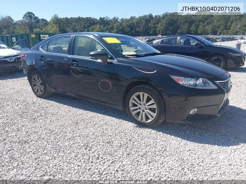 LEXUS ES 2013, VIN JTHBK1GG4D2071206