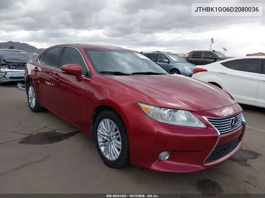 LEXUS ES 2013, VIN JTHBK1GG6D2080036