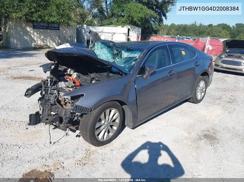 2013 LEXUS ES VIN JTHBW1GG4D2008384 — фото 2