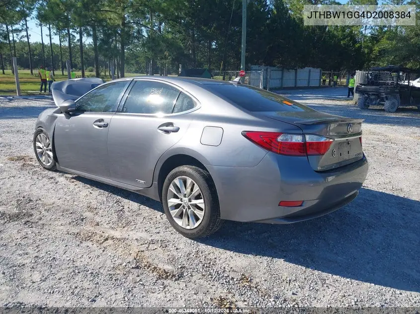 2013 LEXUS ES VIN JTHBW1GG4D2008384 — фото 3