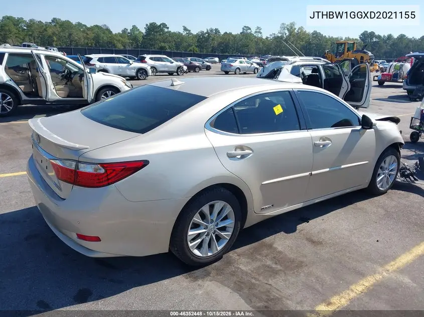2013 LEXUS ES VIN JTHBW1GGXD2021155 — фото 4