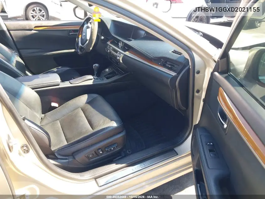2013 LEXUS ES VIN JTHBW1GGXD2021155 — фото 5