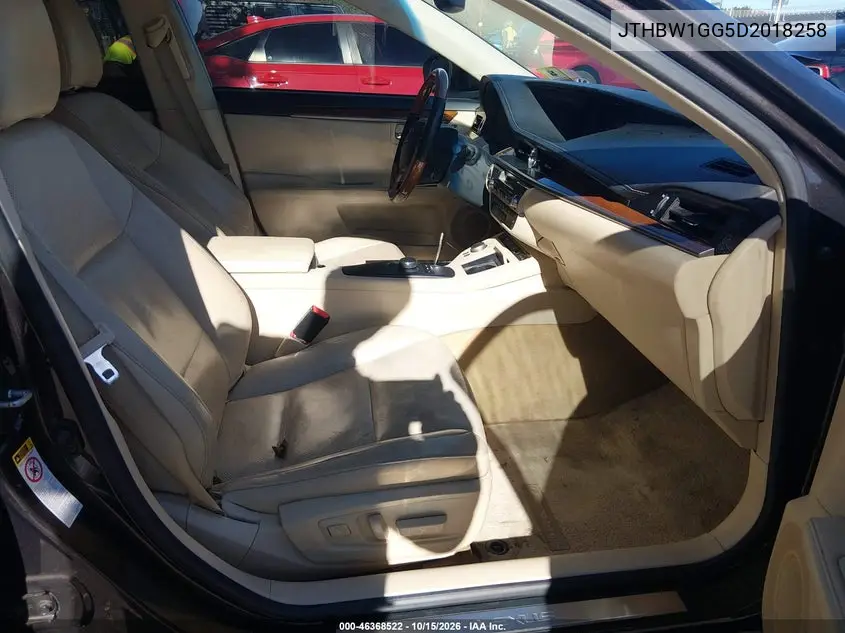 2013 LEXUS ES VIN JTHBW1GG5D2018258 — фото 5