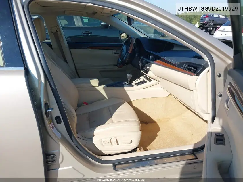 2013 LEXUS ES VIN JTHBW1GG9D2019929 — фото 5