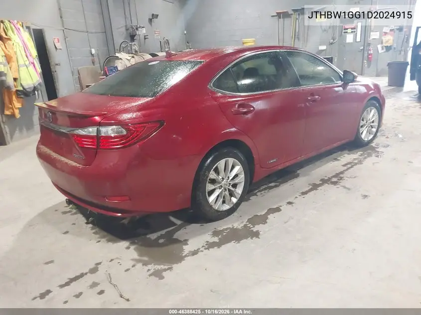 2013 LEXUS ES VIN JTHBW1GG1D2024915 — фото 4
