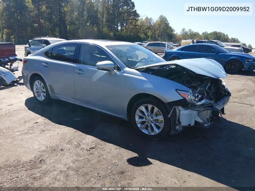 LEXUS ES 2013, VIN JTHBW1GG9D2009952