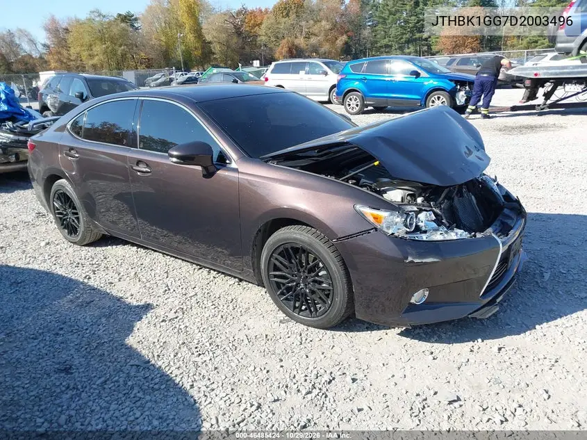 LEXUS ES 2013, VIN JTHBK1GG7D2003496