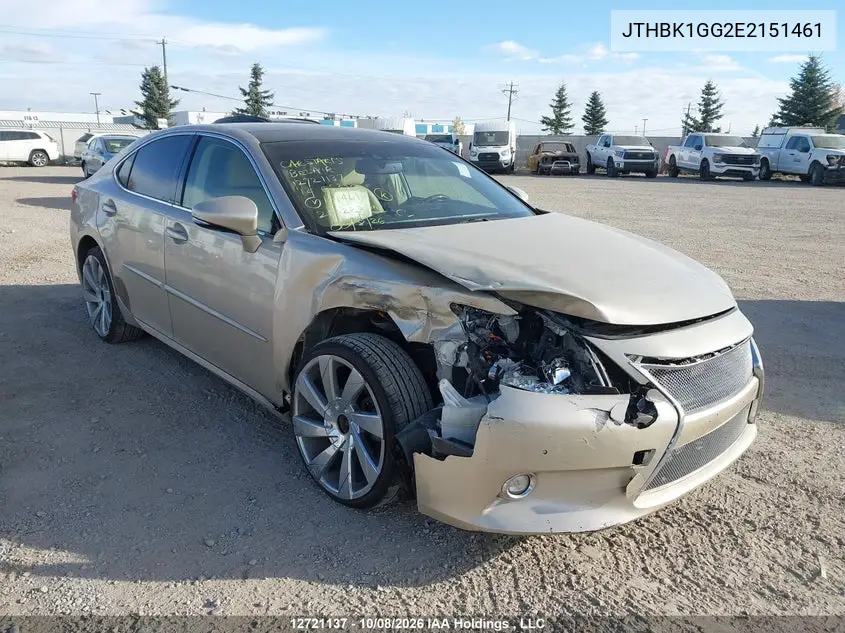 LEXUS ES 2014, VIN JTHBK1GG2E2151461
