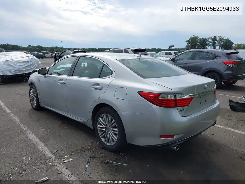 2014 LEXUS ES VIN JTHBK1GG5E2094933 — фото 3