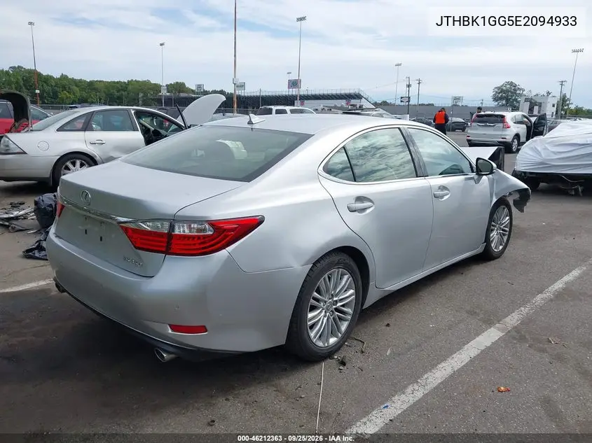 2014 LEXUS ES VIN JTHBK1GG5E2094933 — фото 4