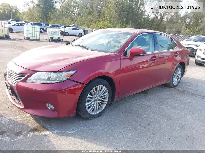 2014 LEXUS ES VIN JTHBK1GG2E2101935 — фото 2