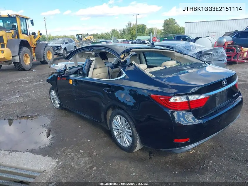 2014 LEXUS ES VIN JTHBK1GG3E2151114 — фото 3