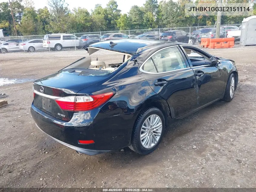 2014 LEXUS ES VIN JTHBK1GG3E2151114 — фото 4