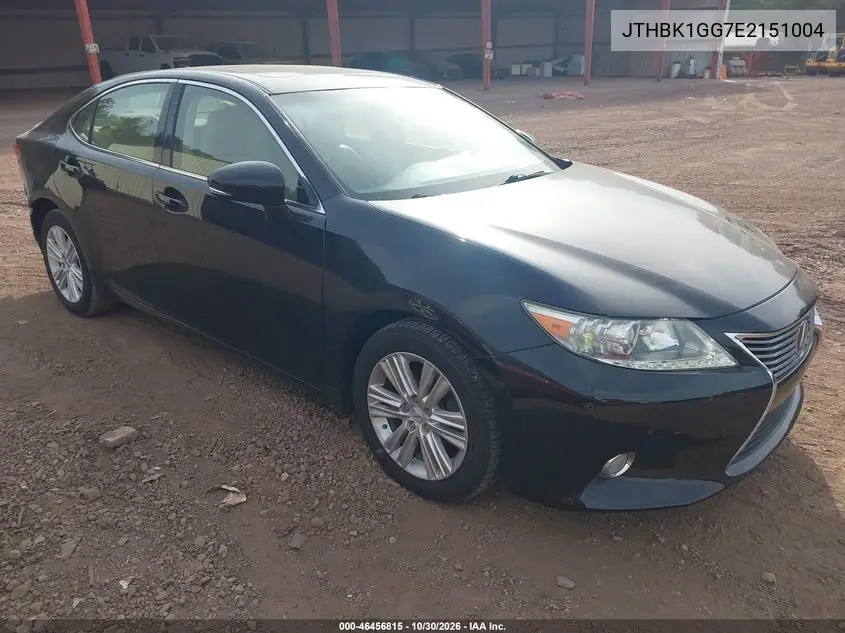 LEXUS ES 2014, VIN JTHBK1GG7E2151004