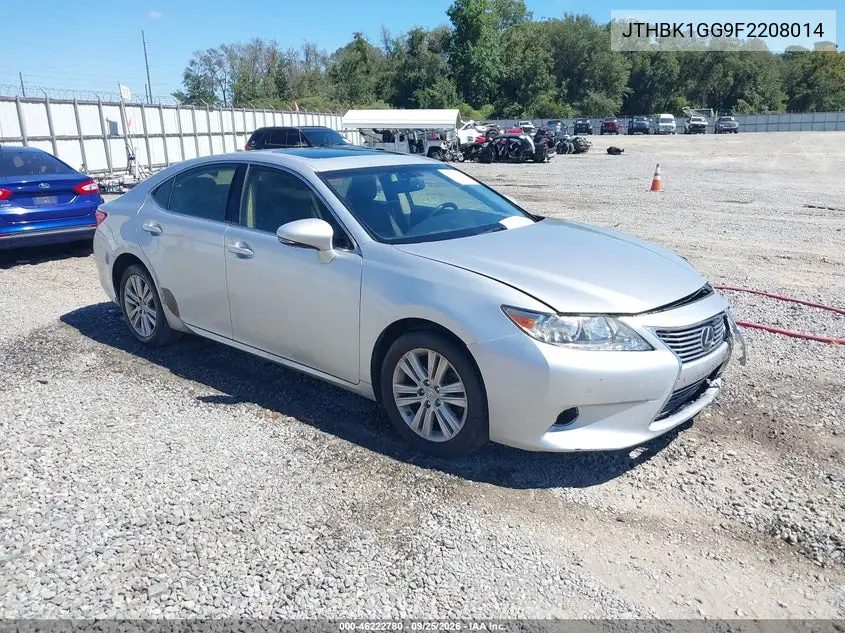 LEXUS ES 2015, VIN JTHBK1GG9F2208014