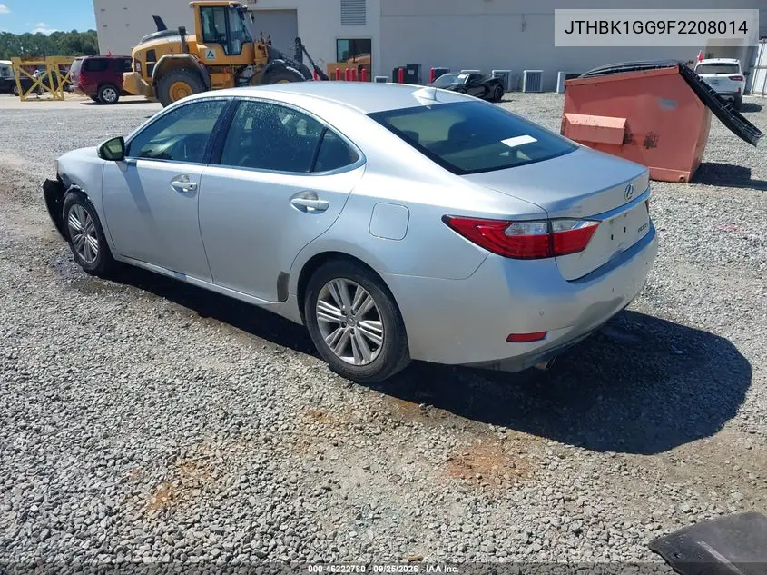 2015 LEXUS ES VIN JTHBK1GG9F2208014 — фото 3