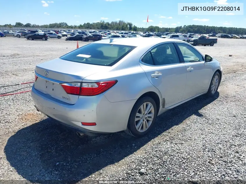 2015 LEXUS ES VIN JTHBK1GG9F2208014 — фото 4