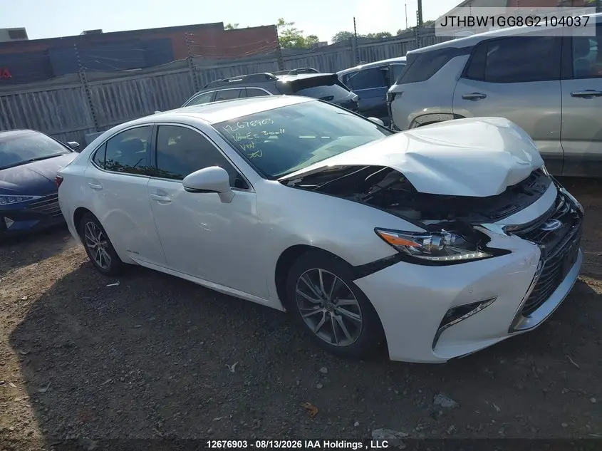 LEXUS ES 2016, VIN JTHBW1GG8G2104037