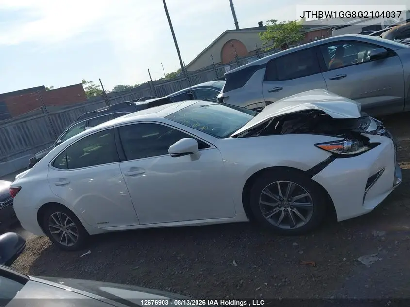 2016 LEXUS ES VIN JTHBW1GG8G2104037 — фото 13