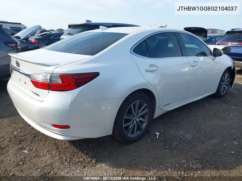 2016 LEXUS ES VIN JTHBW1GG8G2104037 — фото 4